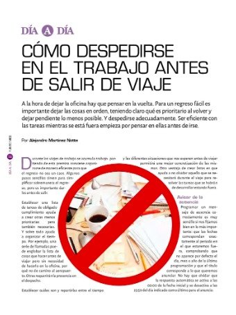 CÓMO DESPEDIRSE EN EL TRABAJO ANTES DE SALIR DE VIAJE